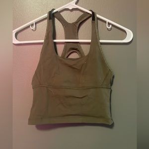 Lululemon Green Cropped Tank